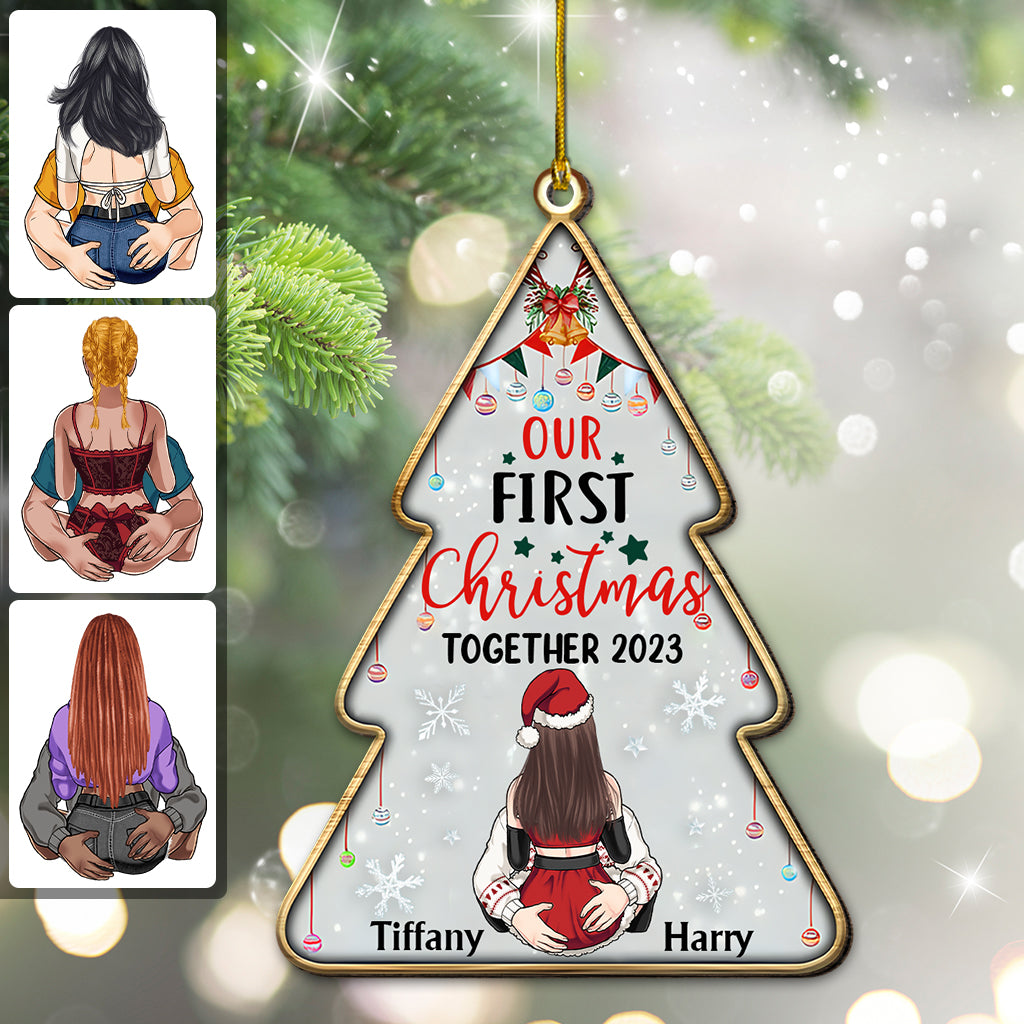 Unser erstes gemeinsames Weihnachtsfest – Geschenk für Ehemann, Ehefrau, Freund, Freundin – Personalisierter Weihnachtsschmuck