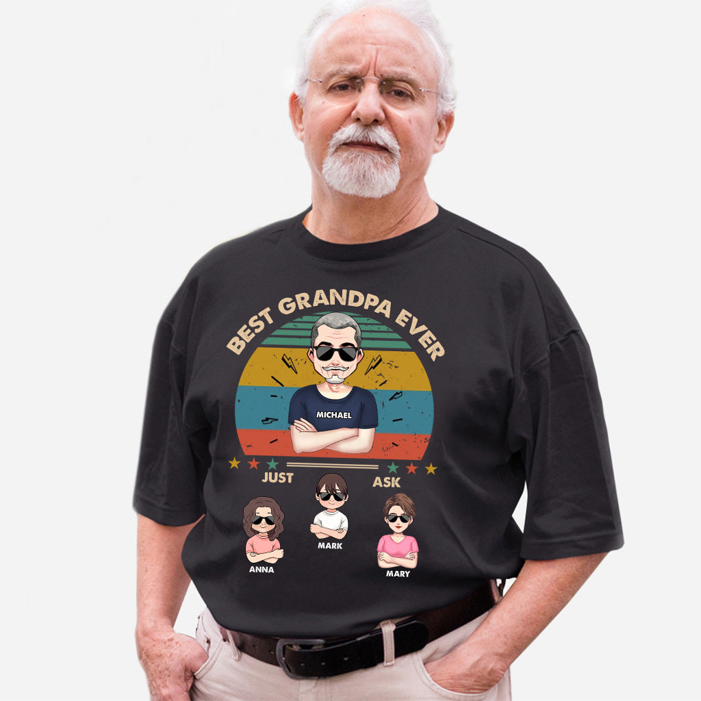 Best Dad Ever - Gift for dad, dad, mom, grandpa, grandma, grandpa - Personalized T-shirt And Hoodie