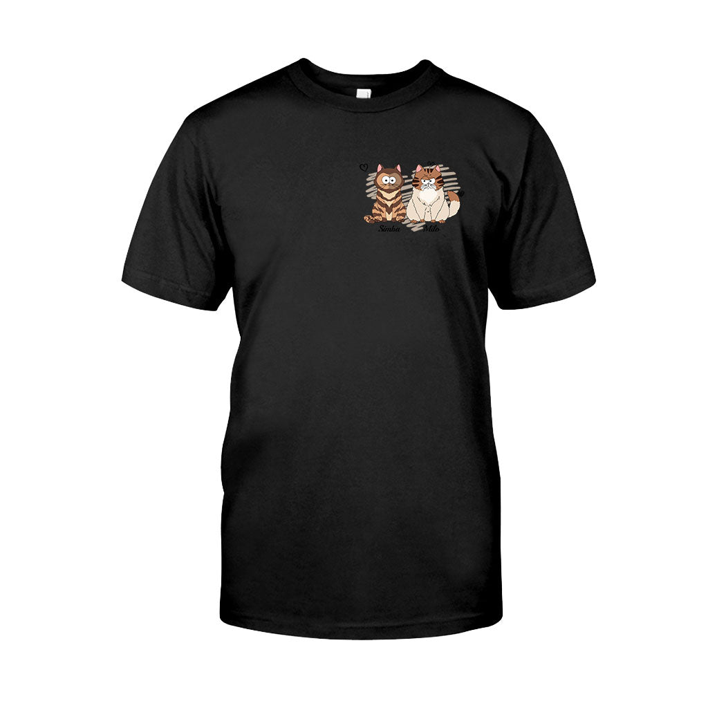 In meiner Hunde-/Katzenmama-Ära – Personalisiertes Katzen-T-Shirt und Hoodie