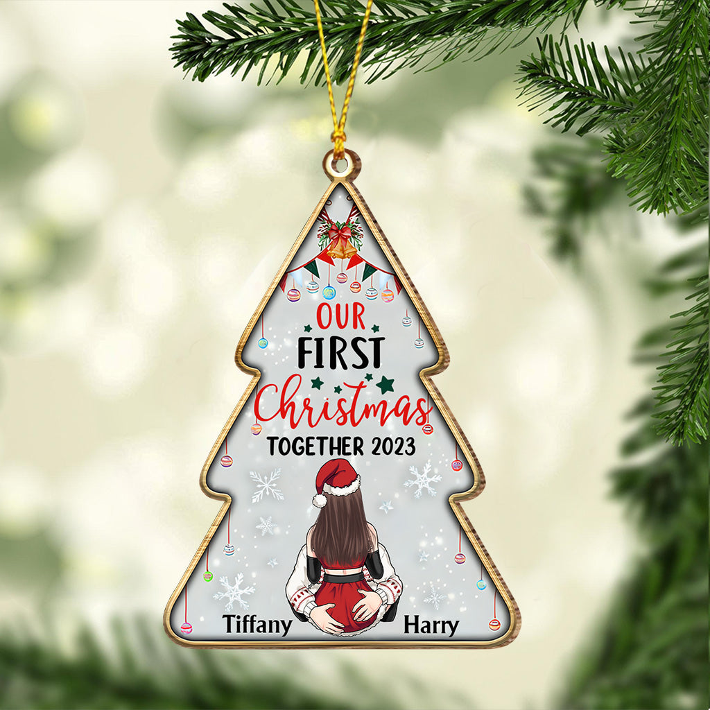 Unser erstes gemeinsames Weihnachtsfest – Geschenk für Ehemann, Ehefrau, Freund, Freundin – Personalisierter Weihnachtsschmuck