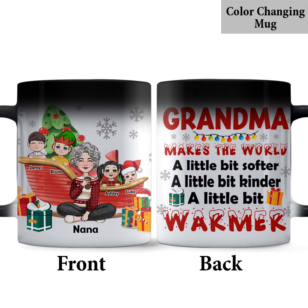 Grandma Make The World Warmer - Personalized Grandma Mug