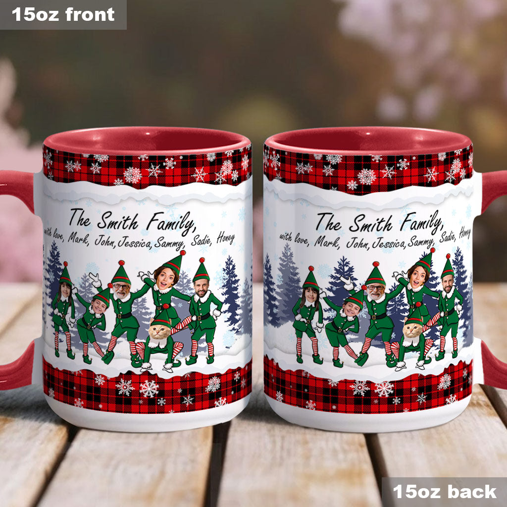 Merry Christmas - Personalized Family Accent Mug