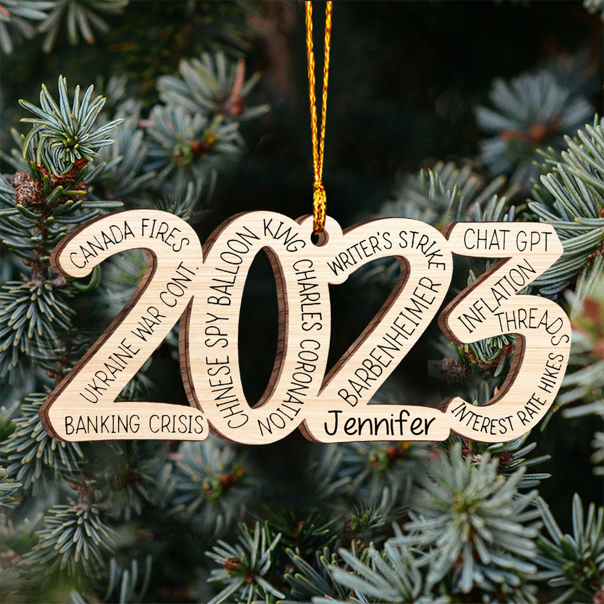 What A Great Year - Personalized Christmas Ornament