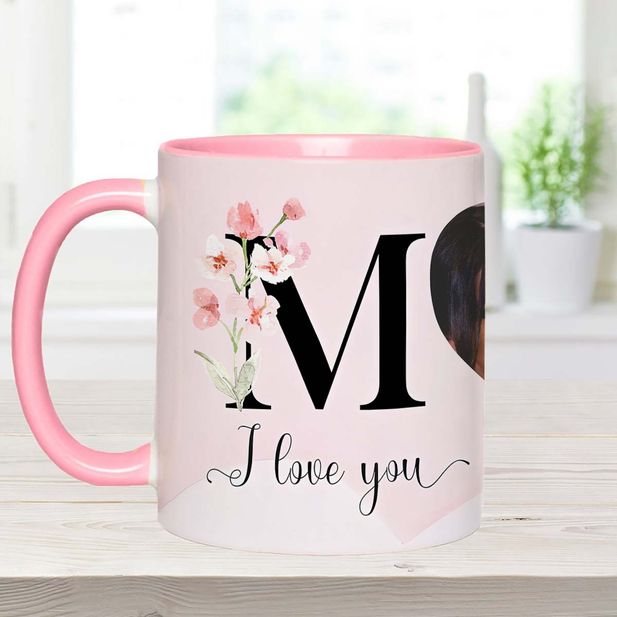 Ich liebe dich Mama - Personalisierte Tasse mit Muttermotiv