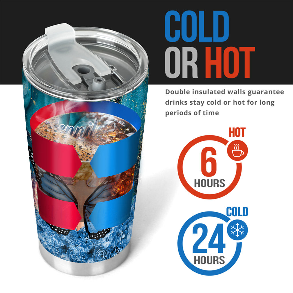 Dreamy Girl - Personalisierter Schmetterlingsbecher