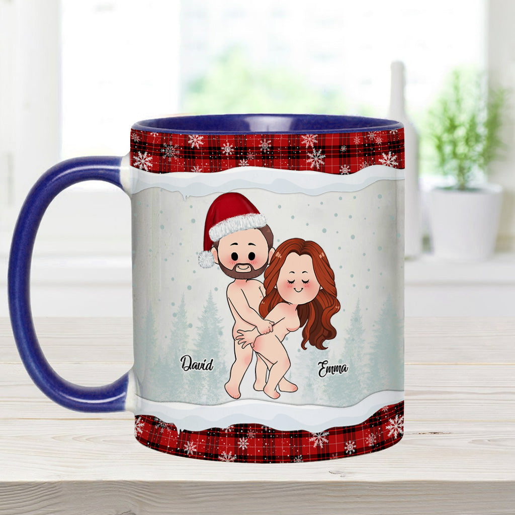 Ausgerechnet bei den seltsamsten Dingen – personalisierte Tasse für Paare