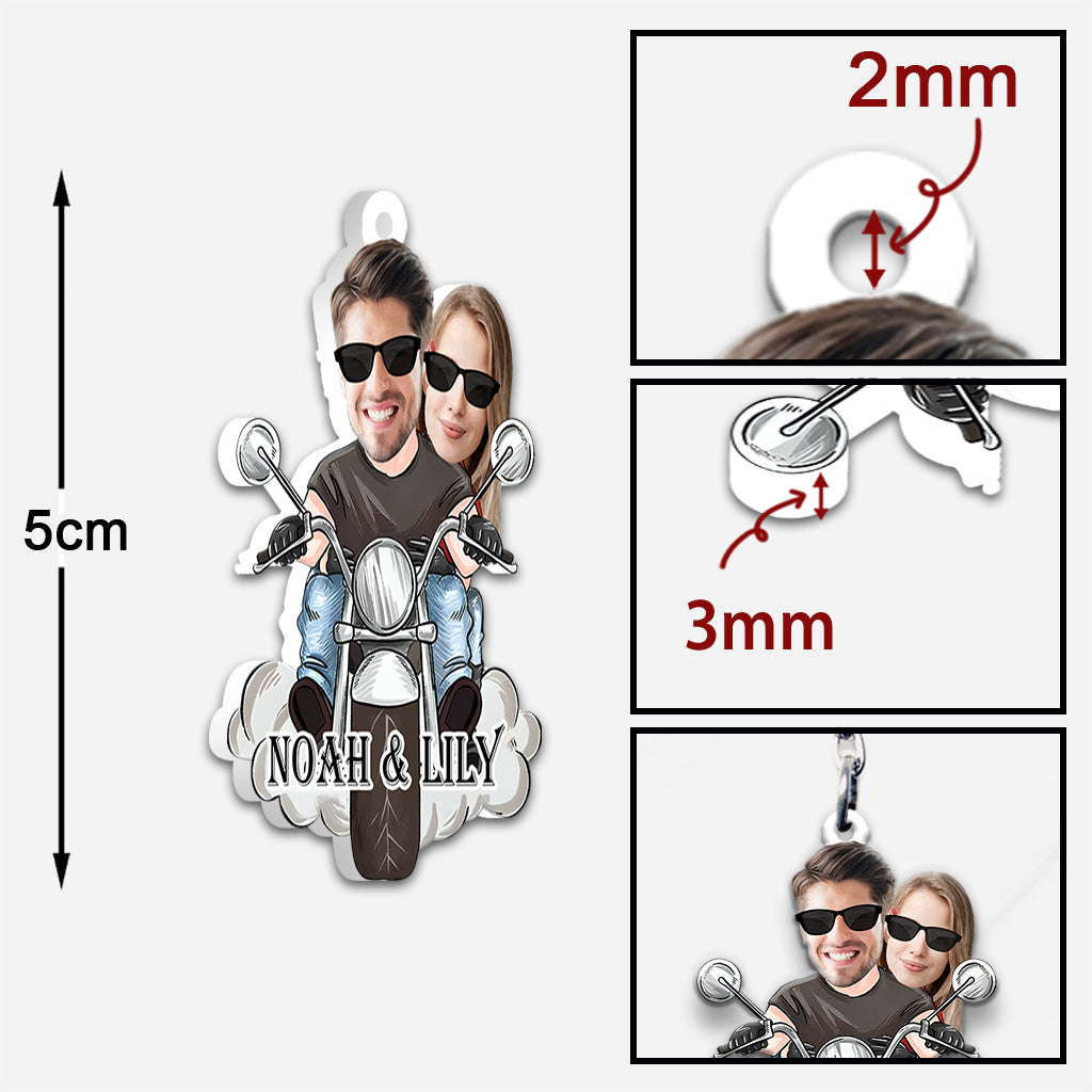 I'll Always - Biker gift for husband, wife, boyfriend, girlfriend - Personalized Keychain