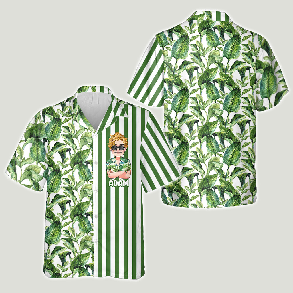 Das Leben ist schöner am Strand – Personalisiertes Hawaiihemd für Meeresliebhaber