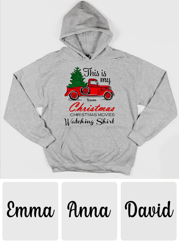 Das ist mein Weihnachtsfilm-Shirt – personalisiertes Weihnachts-T-Shirt und Hoodie