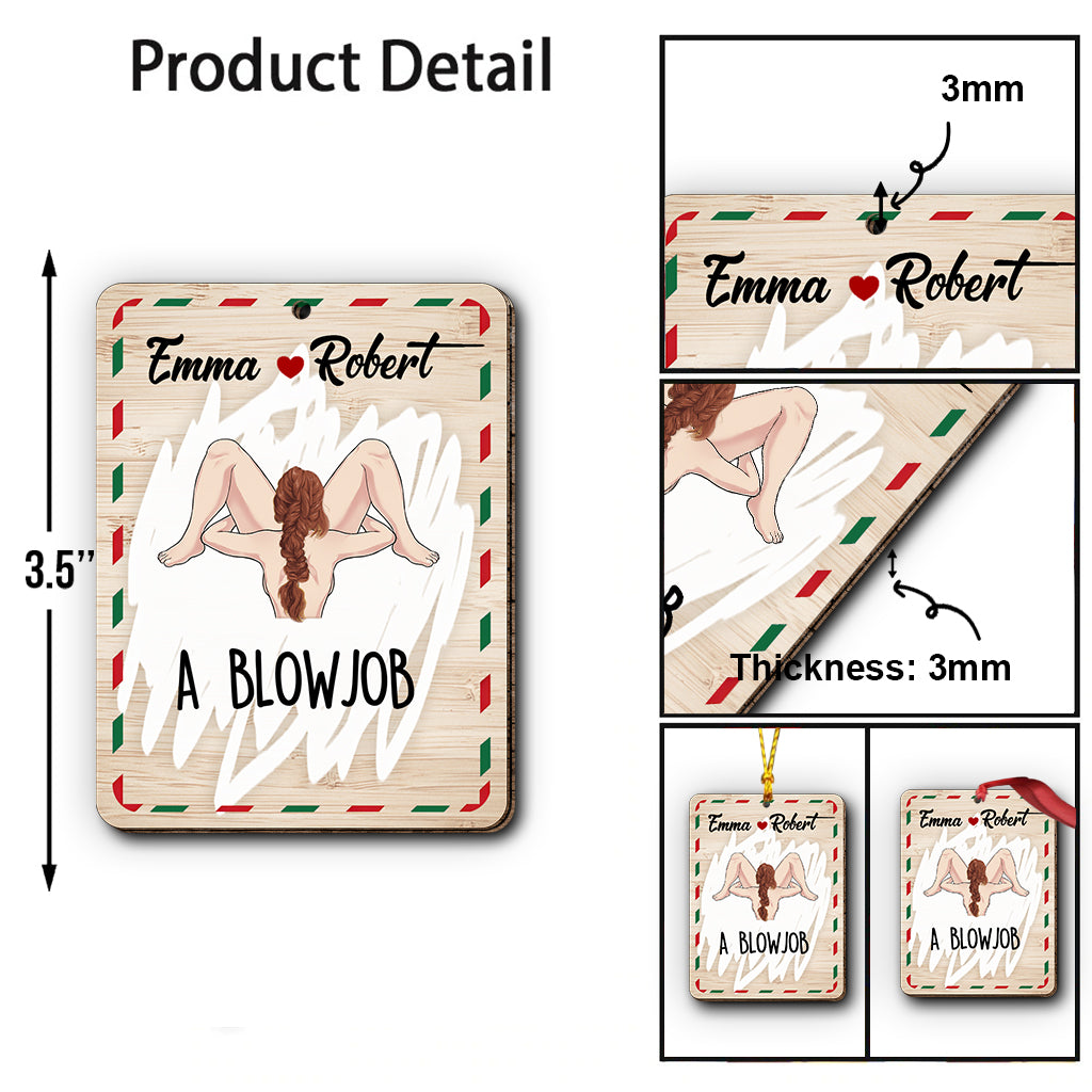 Zum Freirubbeln – Personalisierter Pärchen-Weihnachtsbaumschmuck