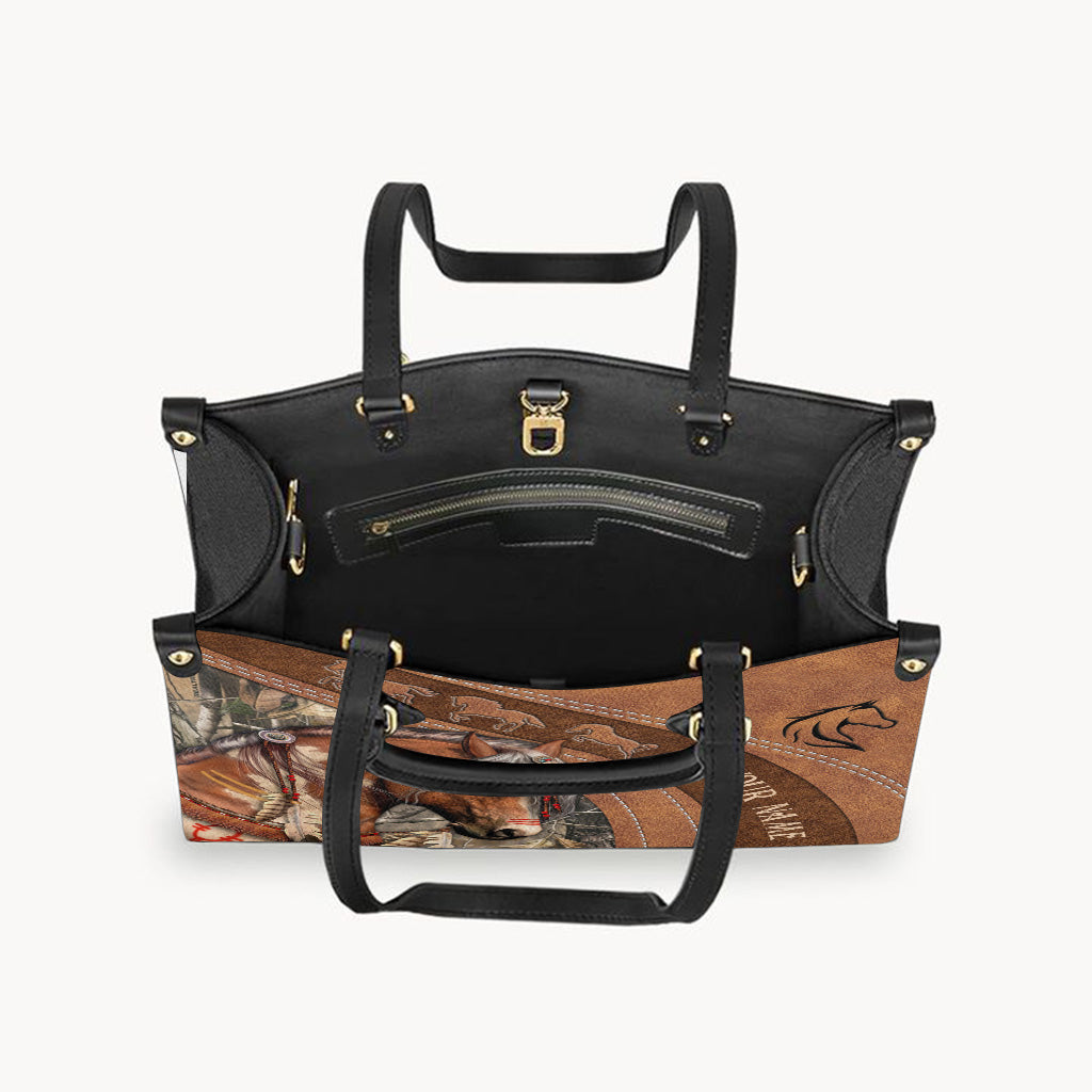 Liebe Pferde – Personalisierte Handtasche aus Pferdeleder