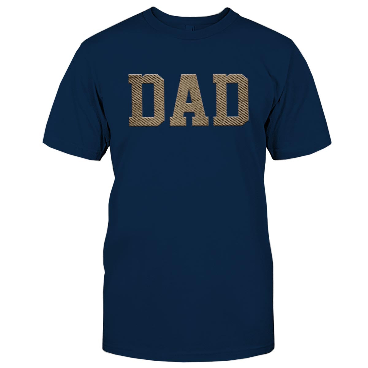 Custom Name - Personalized Father Embroidered T-shirt