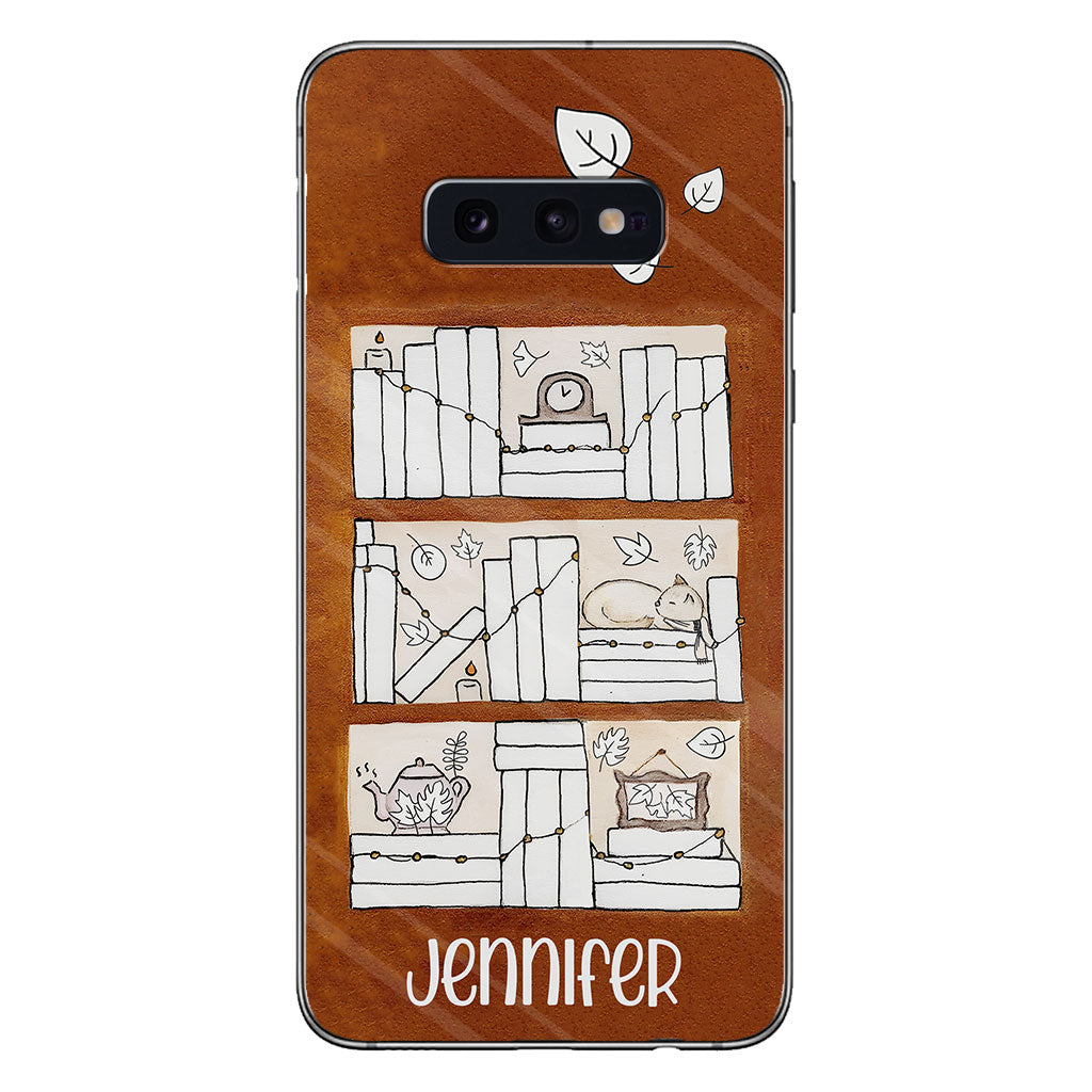 Lesetracker für vier Jahreszeiten – Personalisierte Buch-Handyhülle