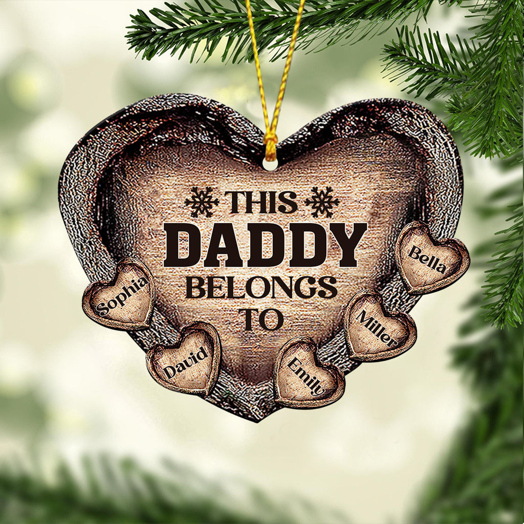This Dad / Mom / Grandma / Grandpa Belongs To - Personalized Father Ornament