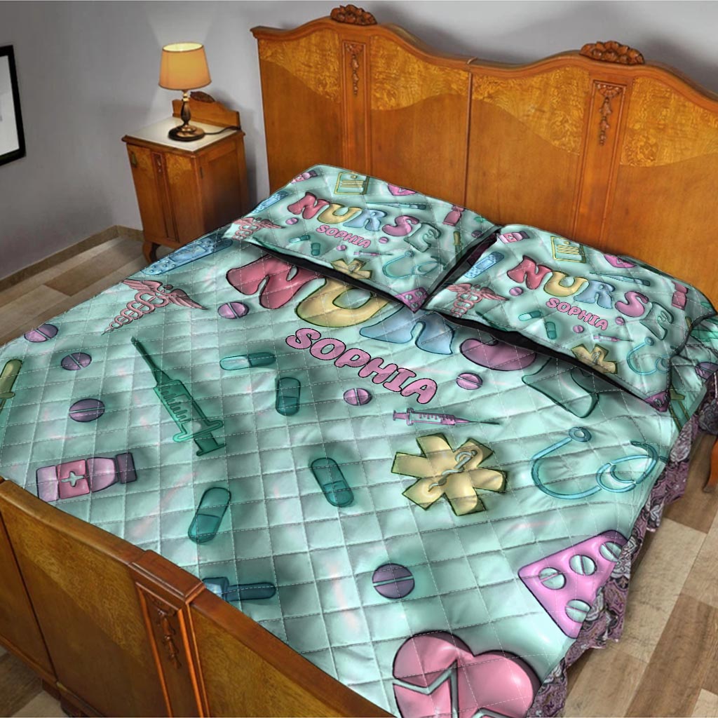 Nurse Life - Personalized Nurse Quilt Set