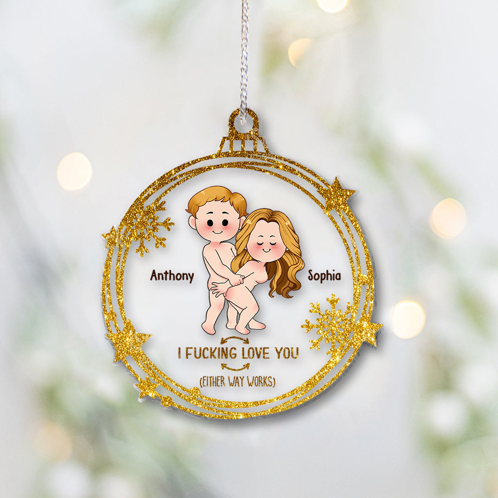 Ich liebe dich – Personalisierter transparenter Pärchen-Anhänger