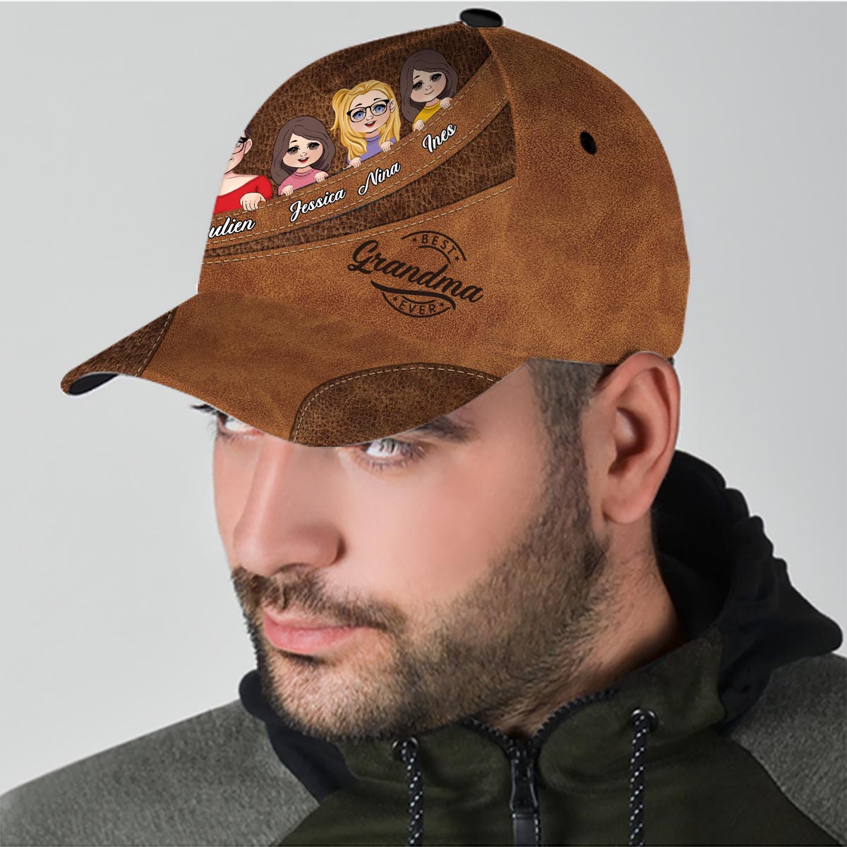 Bester Papa aller Zeiten – Geschenk für Papa, Oma, Opa, Mama, Onkel, Tante – Personalisierte klassische Kappe