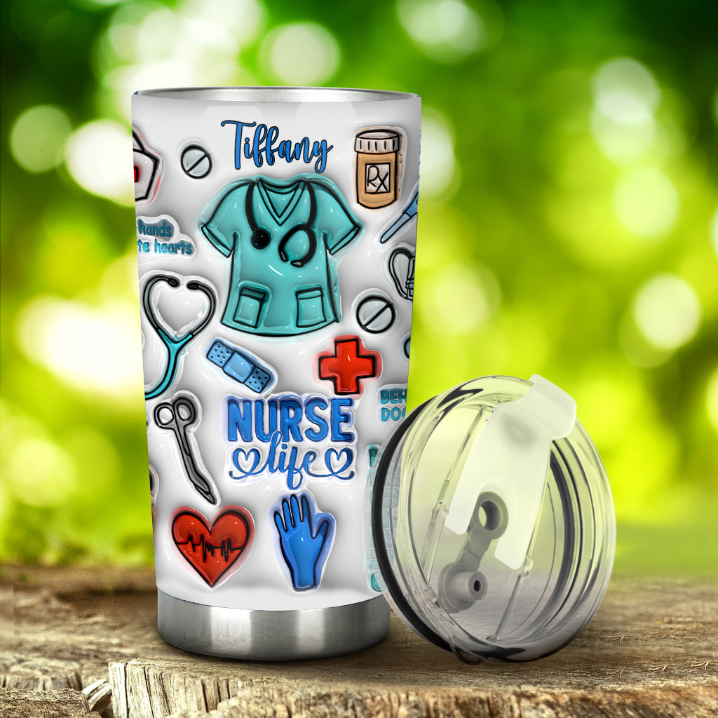 Nurse Life – Personalisierter Krankenschwester-Trinkbecher