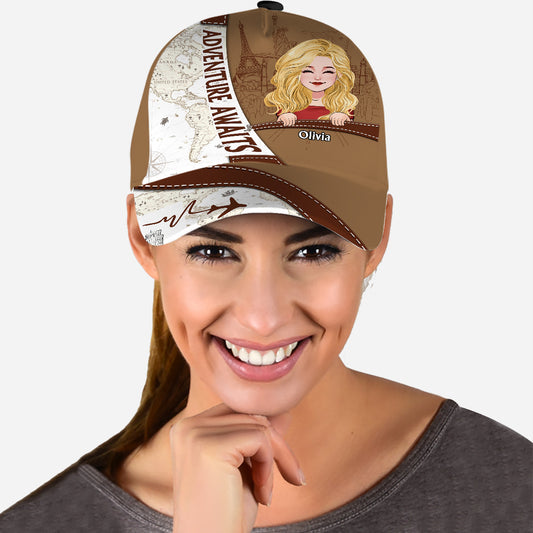 Adventure Awaits - Personalized Travelling Classic Cap