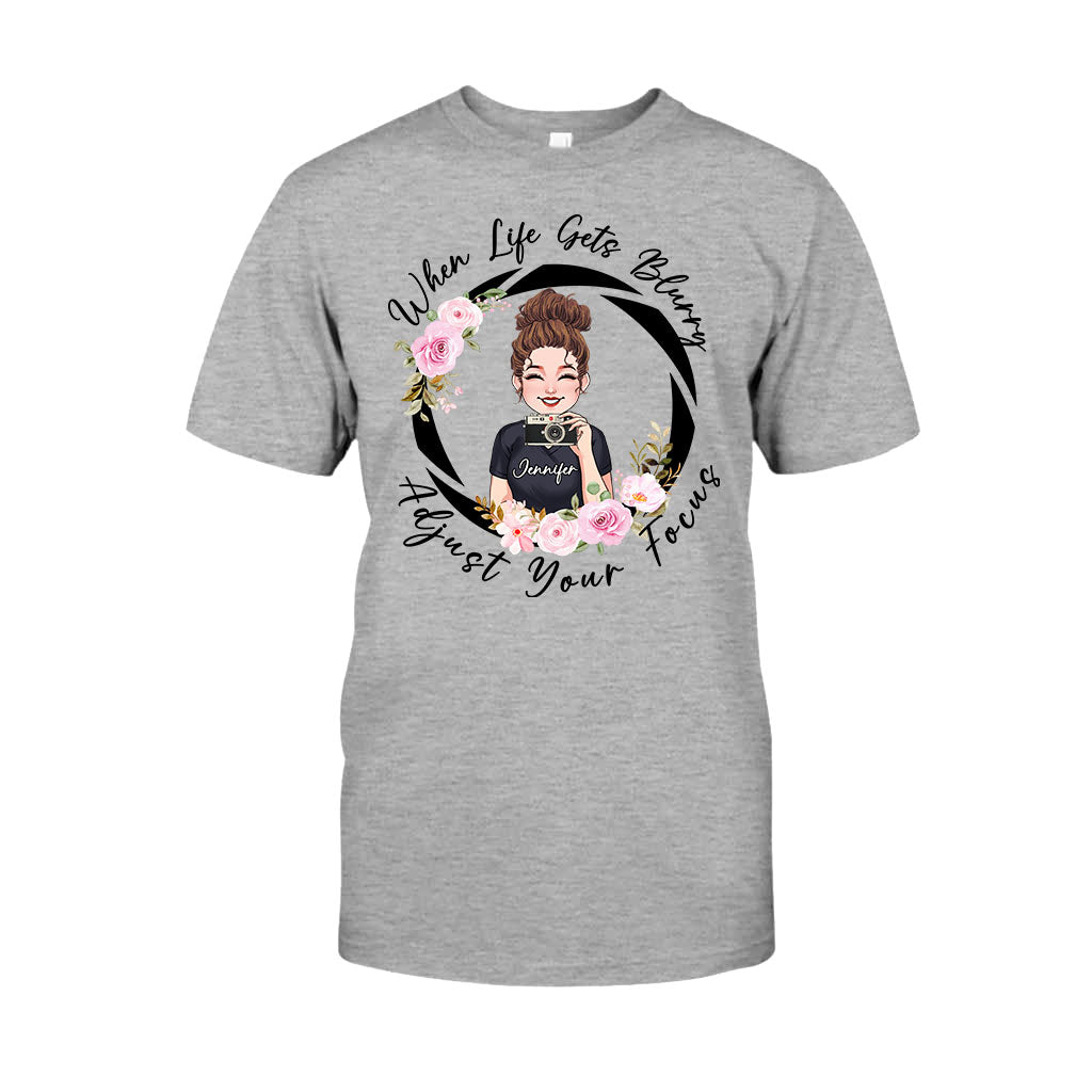 Fokus anpassen – Personalisiertes Fotografie-T-Shirt und Hoodie