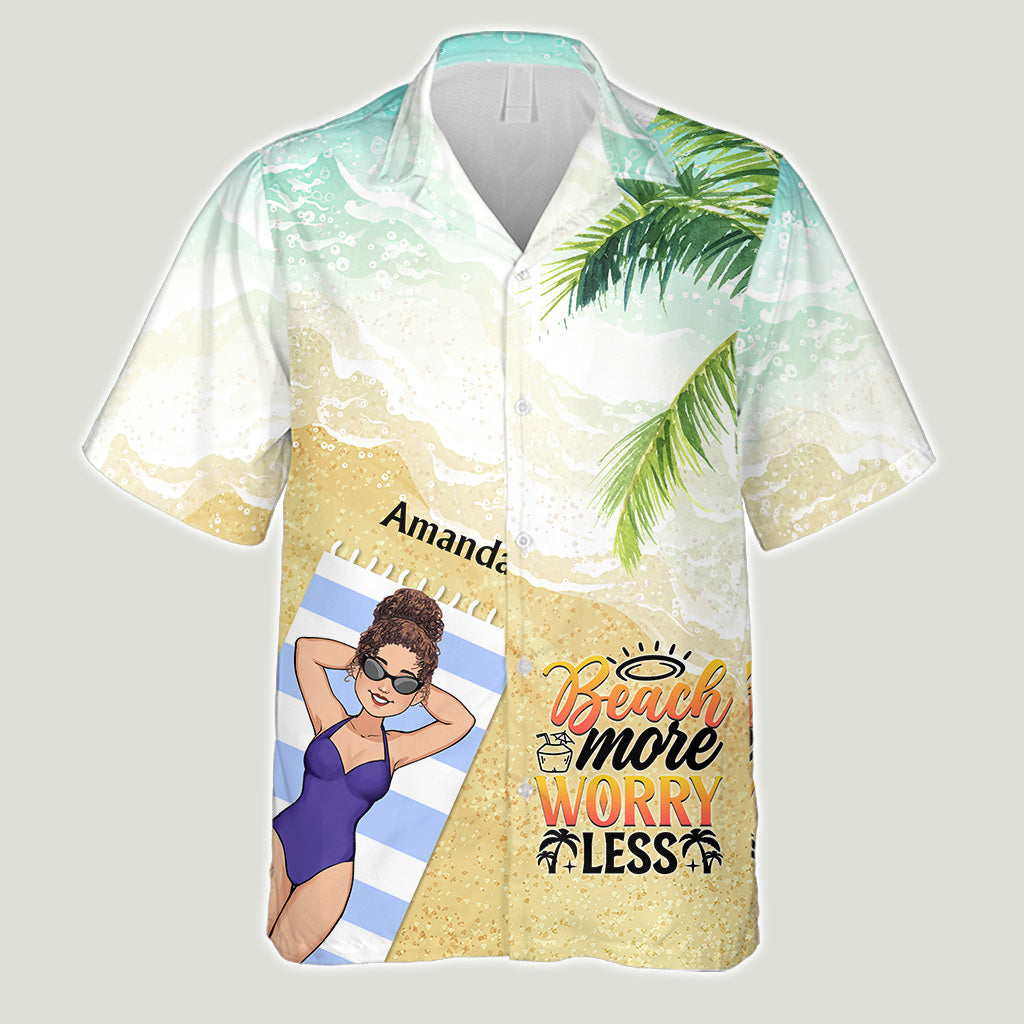 The Beach Is Calling And I Must Go - Sea Lover gift for friend, sister, girlfriend, wife, mom, brother, dad, husband, boyfriend - Personalized Hawaiian Shirt