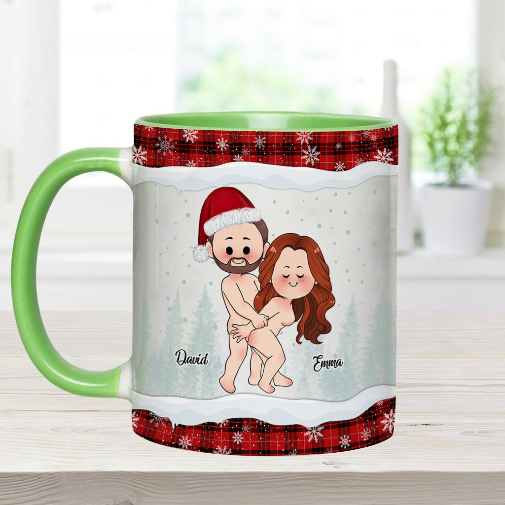 Ausgerechnet bei den seltsamsten Dingen – personalisierte Tasse für Paare