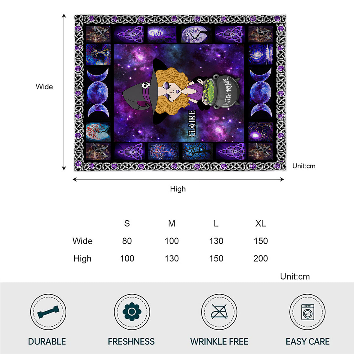 Hexe bitte – Personalisierte Hexendecke
