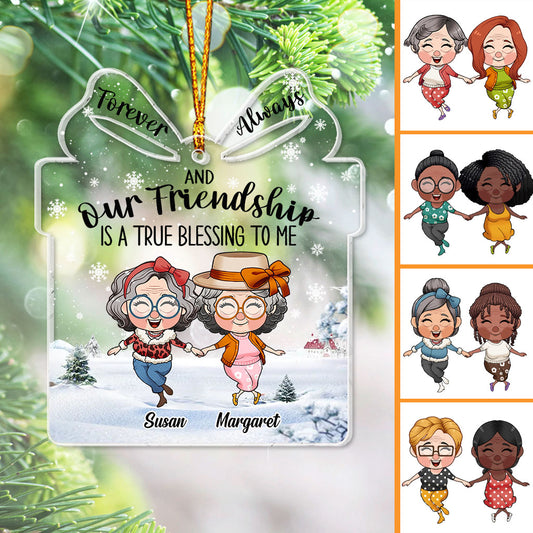 Für immer zusammen – Geschenk für Freunde – Personalisierter transparenter Schmuck