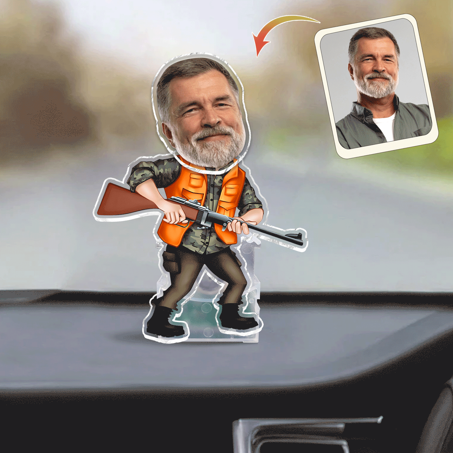 Love Hunting – Personalisierte Jagd-Schüttelkopf-Figur