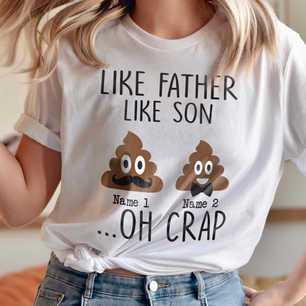 Wie die Mutter, so die Tochter – Geschenk für Mama, Tochter, Papa, Sohn – Personalisiertes T-Shirt und Hoodie