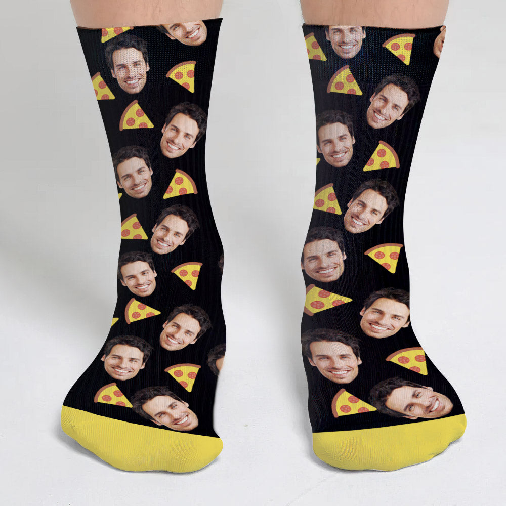 Funny Icon Pattern - Personalized Step Dad Socks