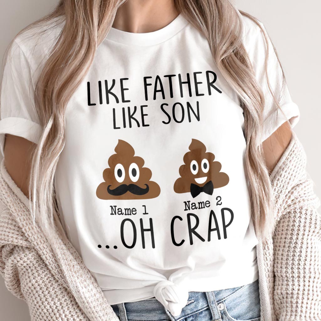 Wie die Mutter, so die Tochter – Geschenk für Mama, Tochter, Papa, Sohn – Personalisiertes T-Shirt und Hoodie