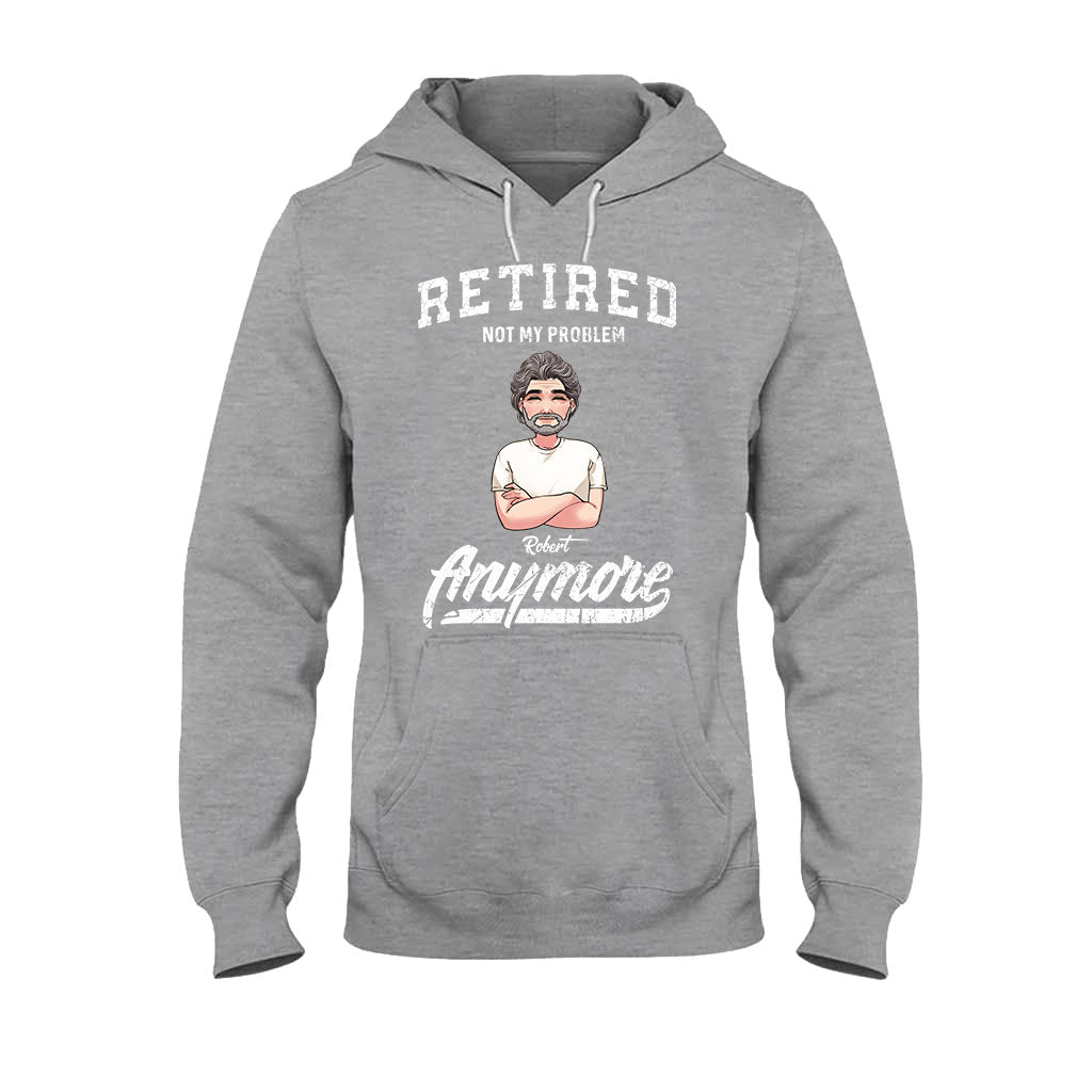 „Im Ruhestand – nicht mehr mein Problem“ – Personalisiertes Rentner-T-Shirt & Hoodie