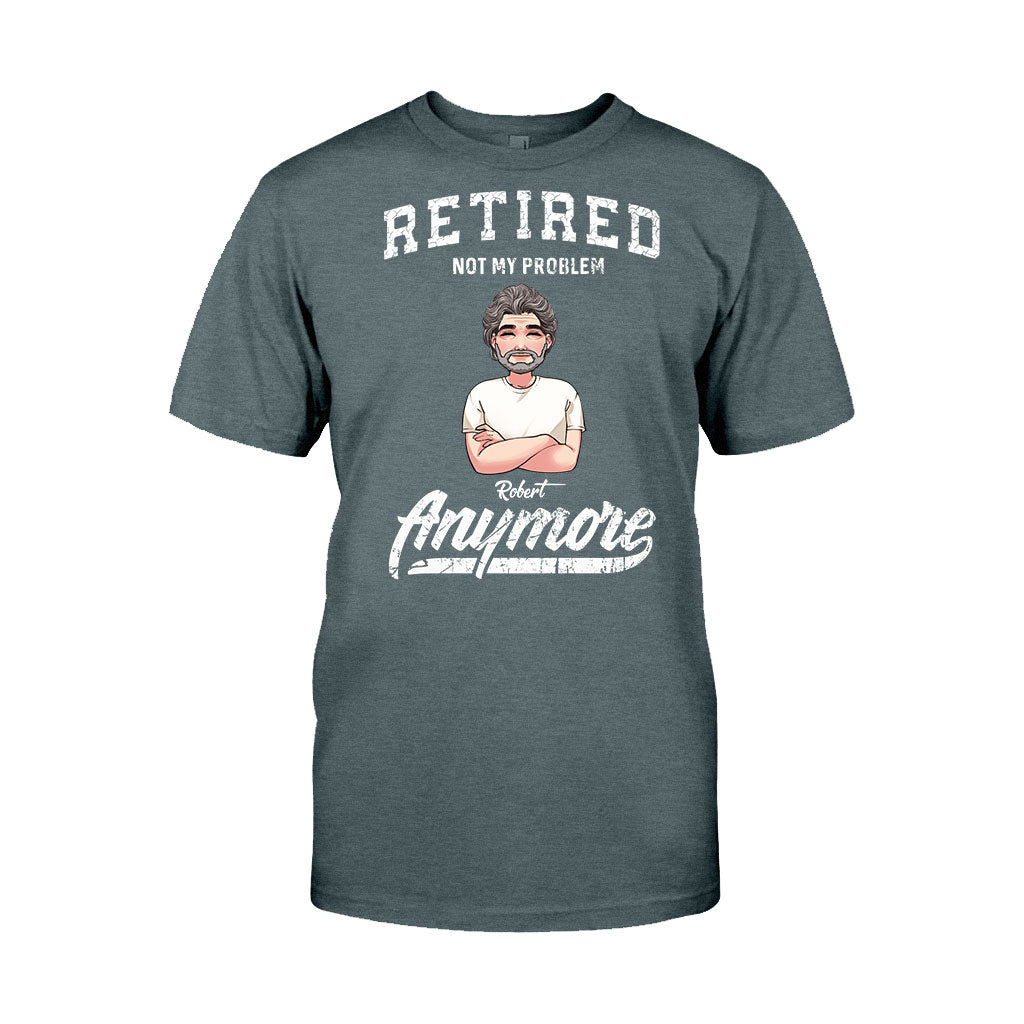 „Im Ruhestand – nicht mehr mein Problem“ – Personalisiertes Rentner-T-Shirt & Hoodie