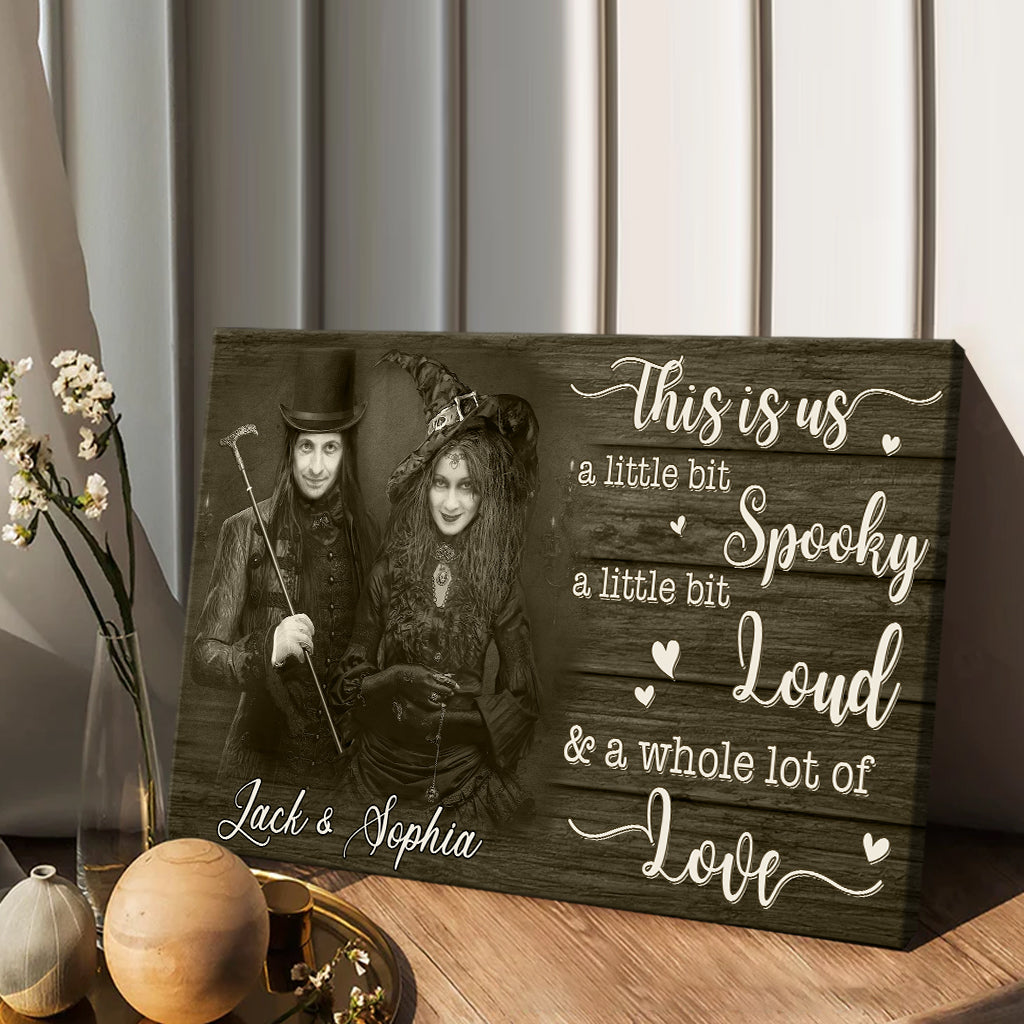 „This Is Us“-Paar-Halloween-Stimmung: Gesichtstausch – Personalisierte Leinwand und Poster für Paare