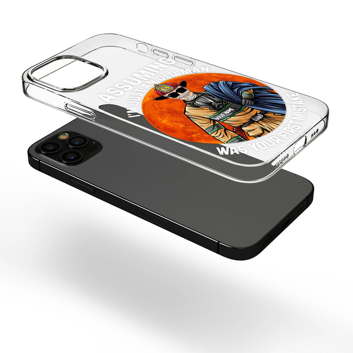 Your Mistake - Personalized Firefighter Clear Phone Case
