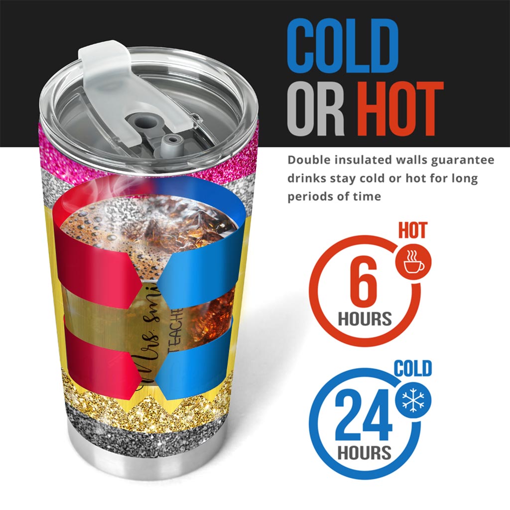 Teaching Is A Work Of Heart - Personalized Teacher Tumbler