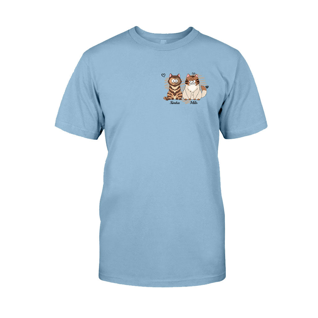 In meiner Hunde-/Katzenmama-Ära – Personalisiertes Katzen-T-Shirt und Hoodie