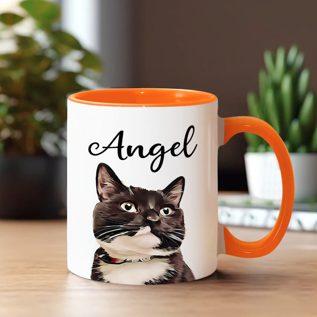 Personalisierte Tasse mit Katzenmotiv für Katzenliebhaber