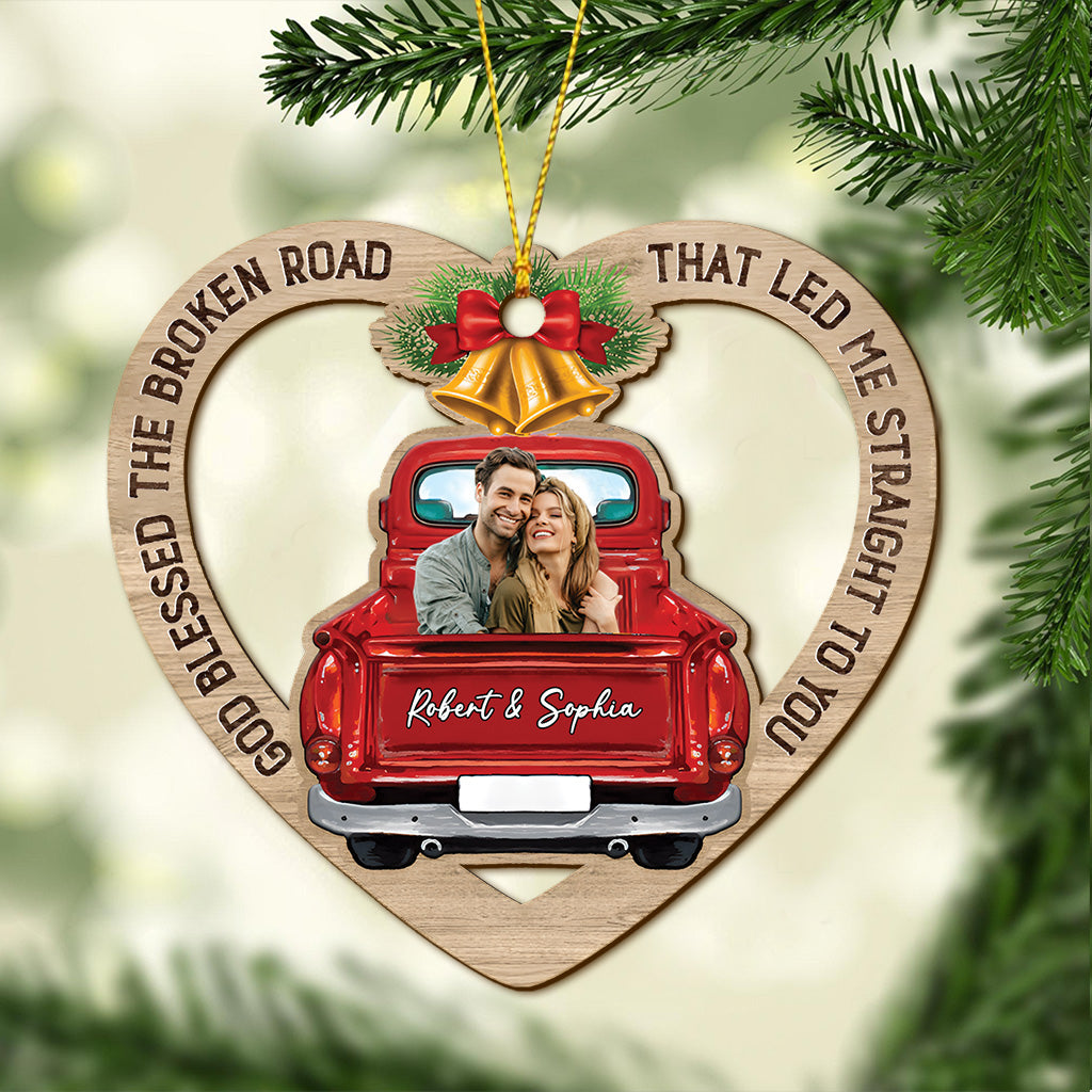 Gott segnete den holprigen Weg, der mich direkt zu dir führte – personalisierter Paarschmuck