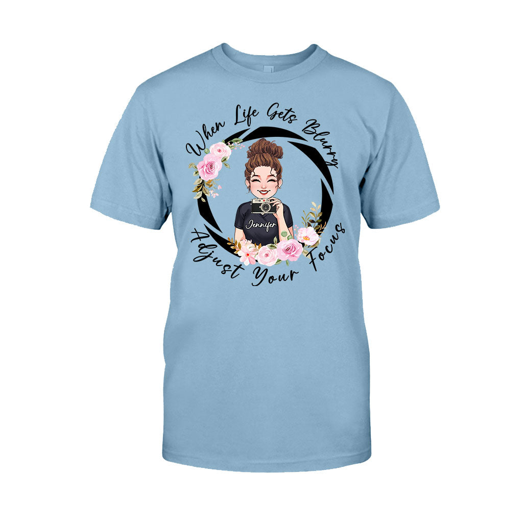 Fokus anpassen – Personalisiertes Fotografie-T-Shirt und Hoodie
