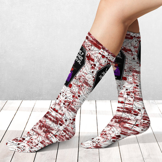 I Myself Am Strange and Unusual - Personalized Witch Socks