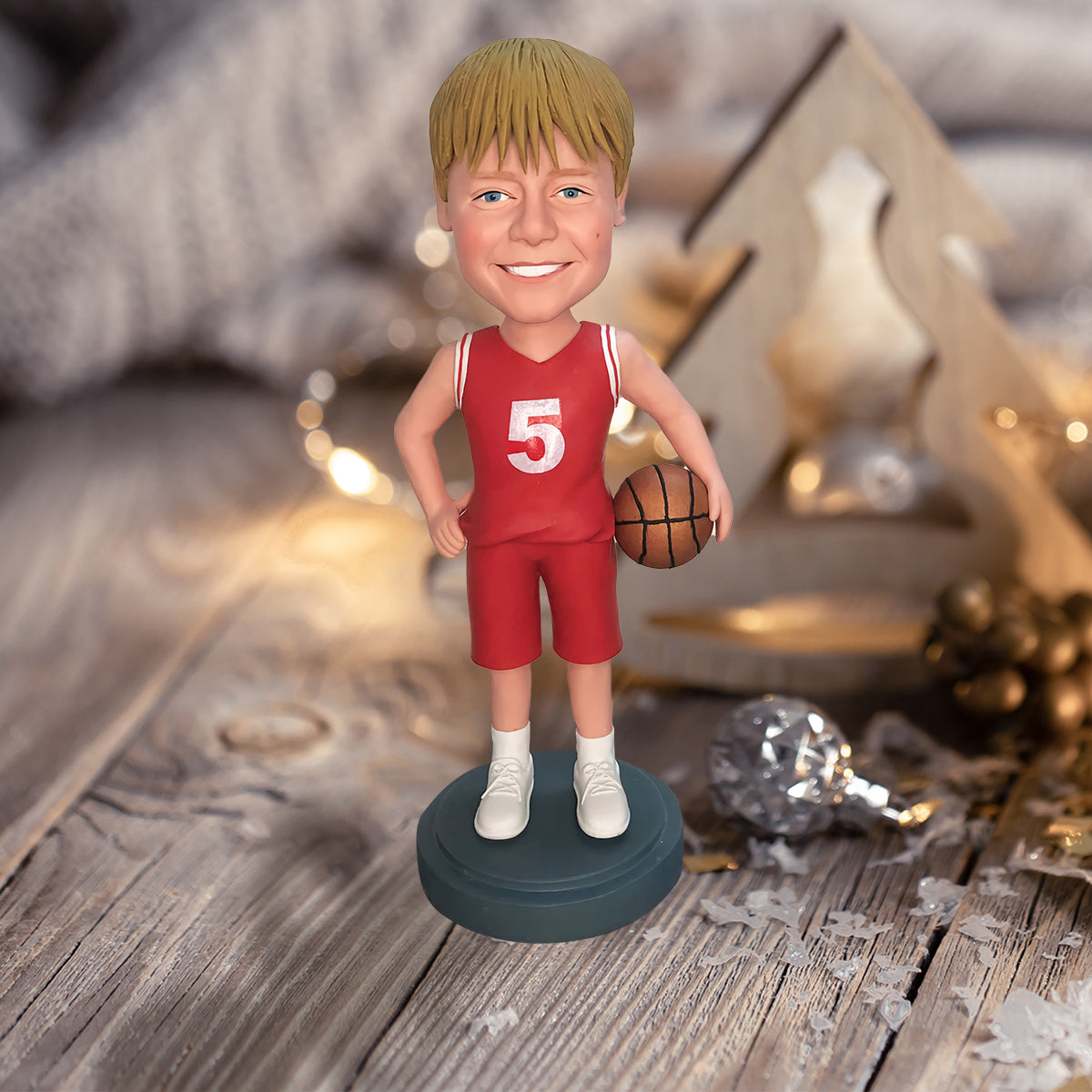 Basketball-Liebe – Personalisierte Basketball-Wackelkopffigur