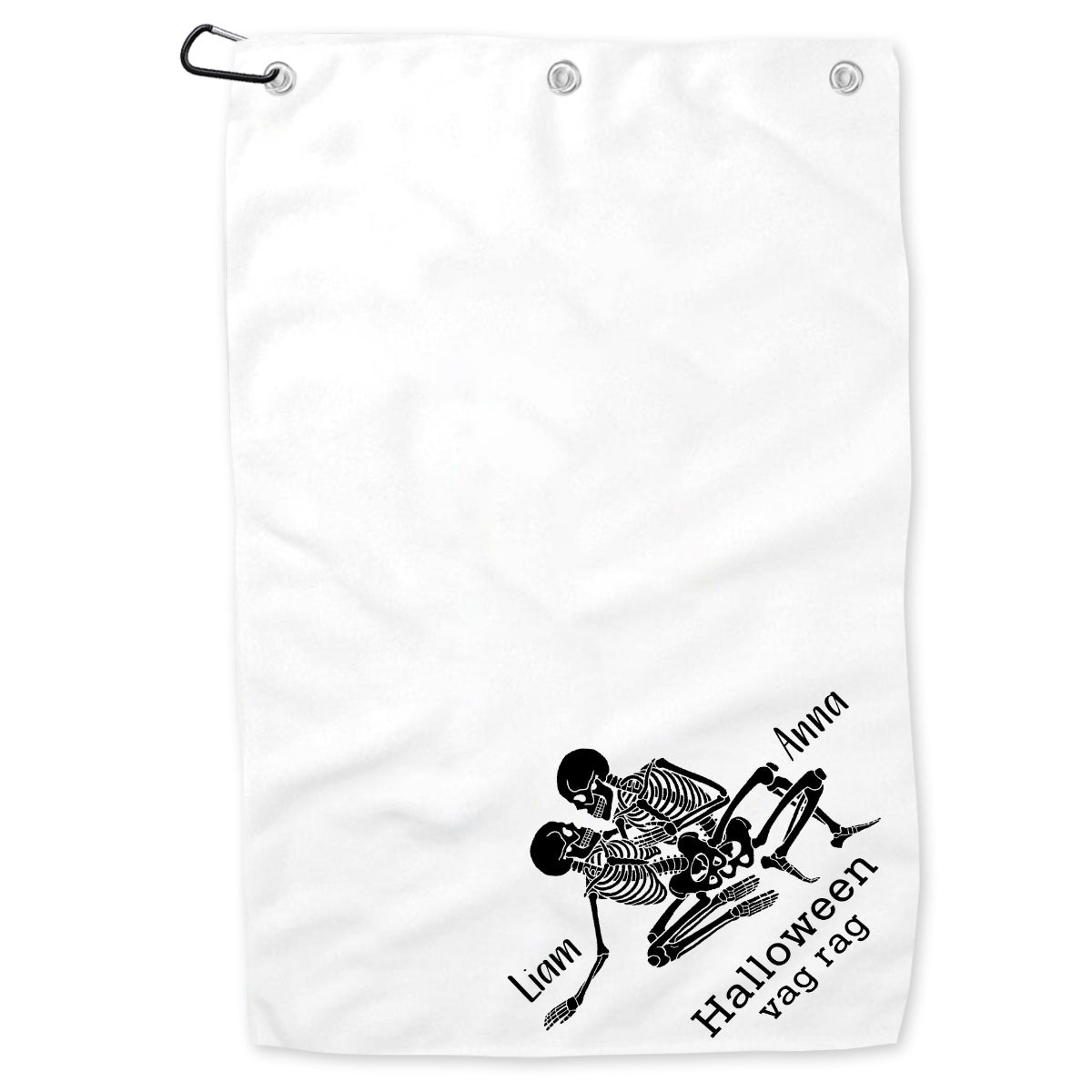 Halloween-Handtuch – Personalisiertes Handtuch für Paare