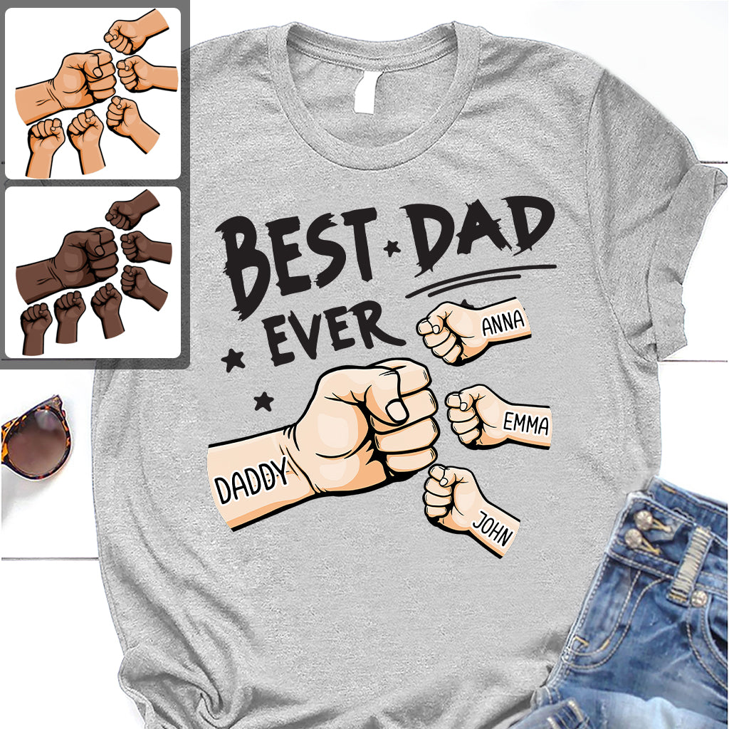 Der beste Papa aller Zeiten – Personalisiertes Vater-T-Shirt und Hoodie