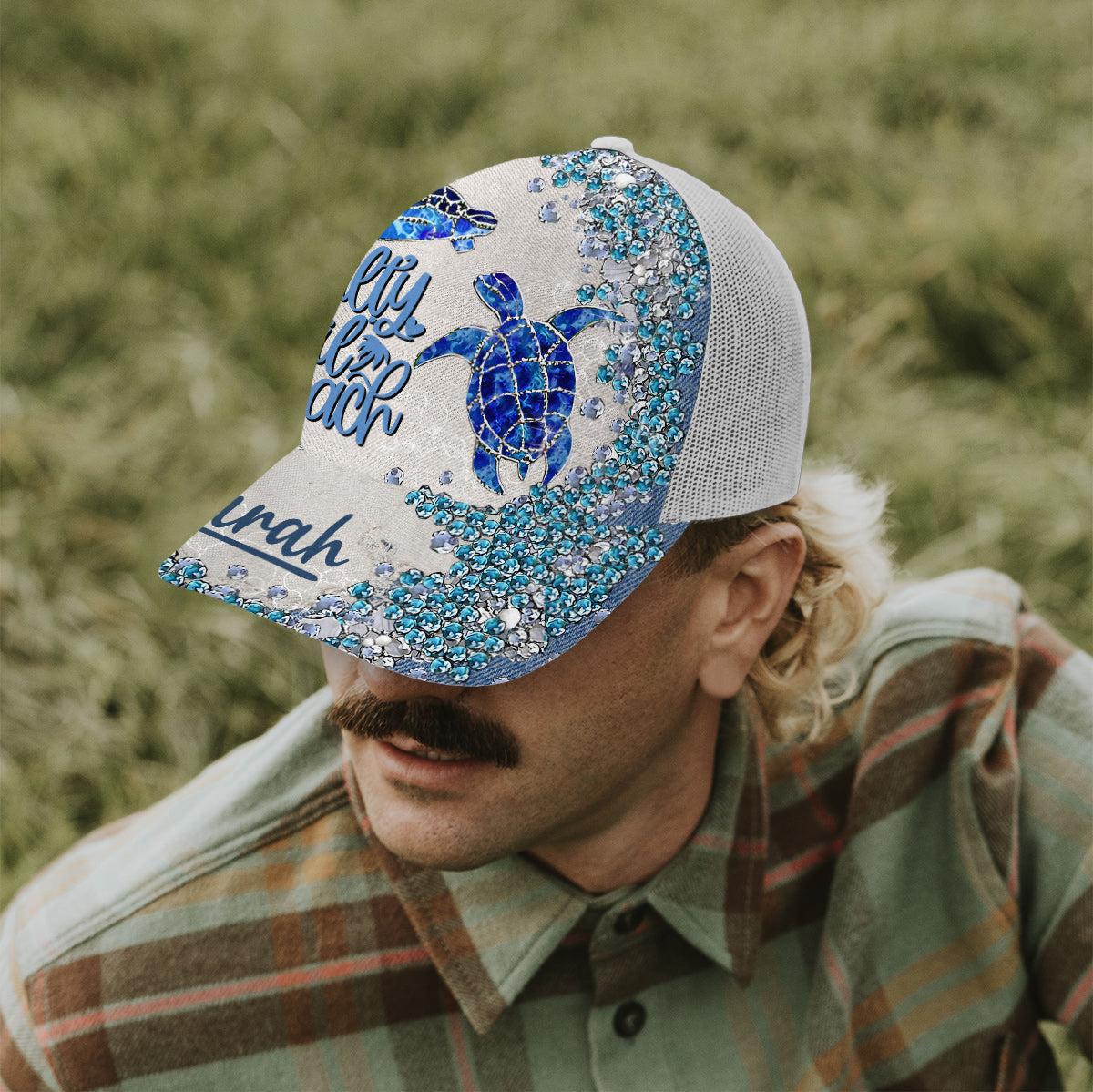 Turtle Bling - Personalized Turtle Trucker Hat