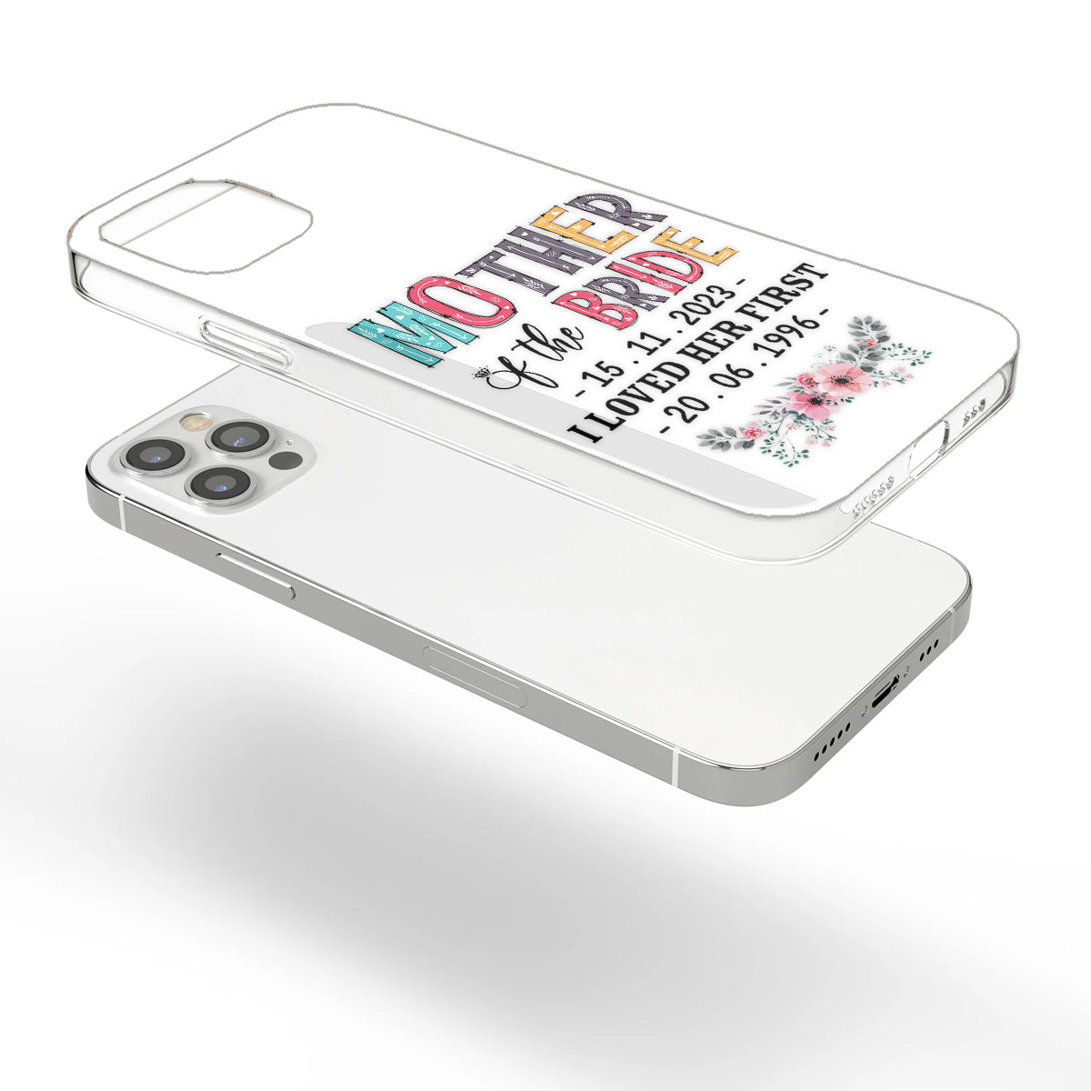 Mother Of The Bride - Personalized Mother Clear Phone Case