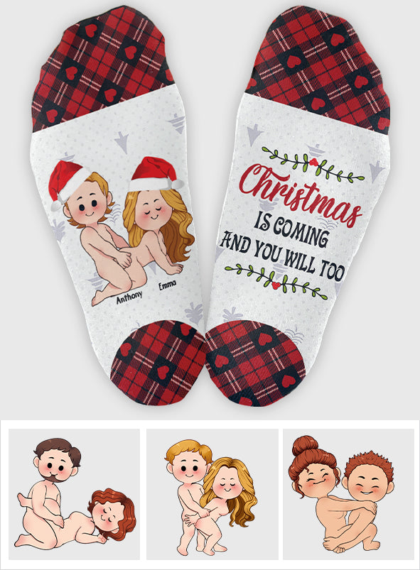 Weihnachten naht – personalisierte Socken für Paare