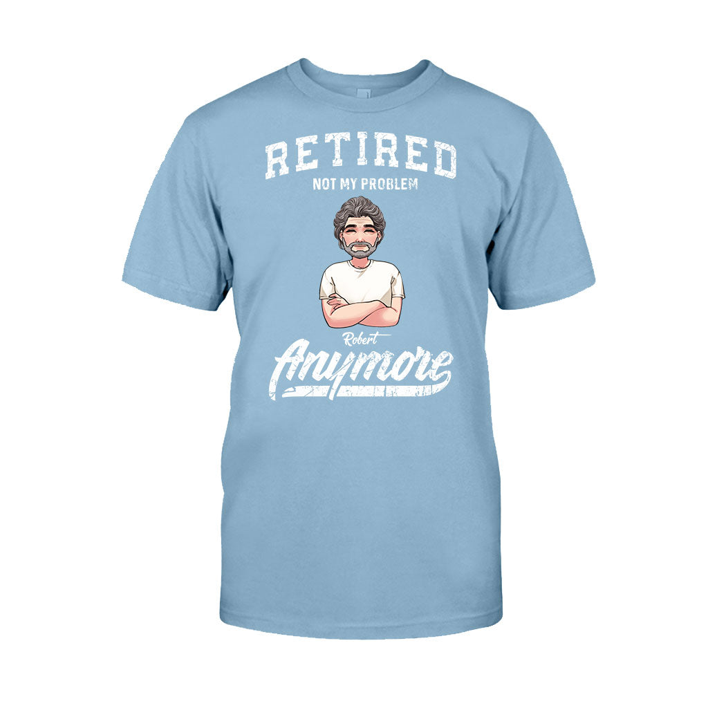 „Im Ruhestand – nicht mehr mein Problem“ – Personalisiertes Rentner-T-Shirt & Hoodie