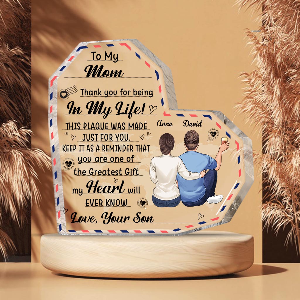 An meine Großmutter – Geschenk für Mama, Oma, Tante – Personalisierte Acrylplakette in individueller Form